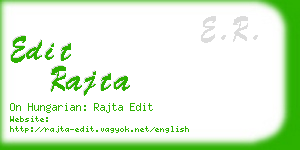 edit rajta business card